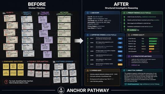A comparison graphic titled BEFORE and AFTER with the brand name ANCHOR PATHWAY at the bottom.