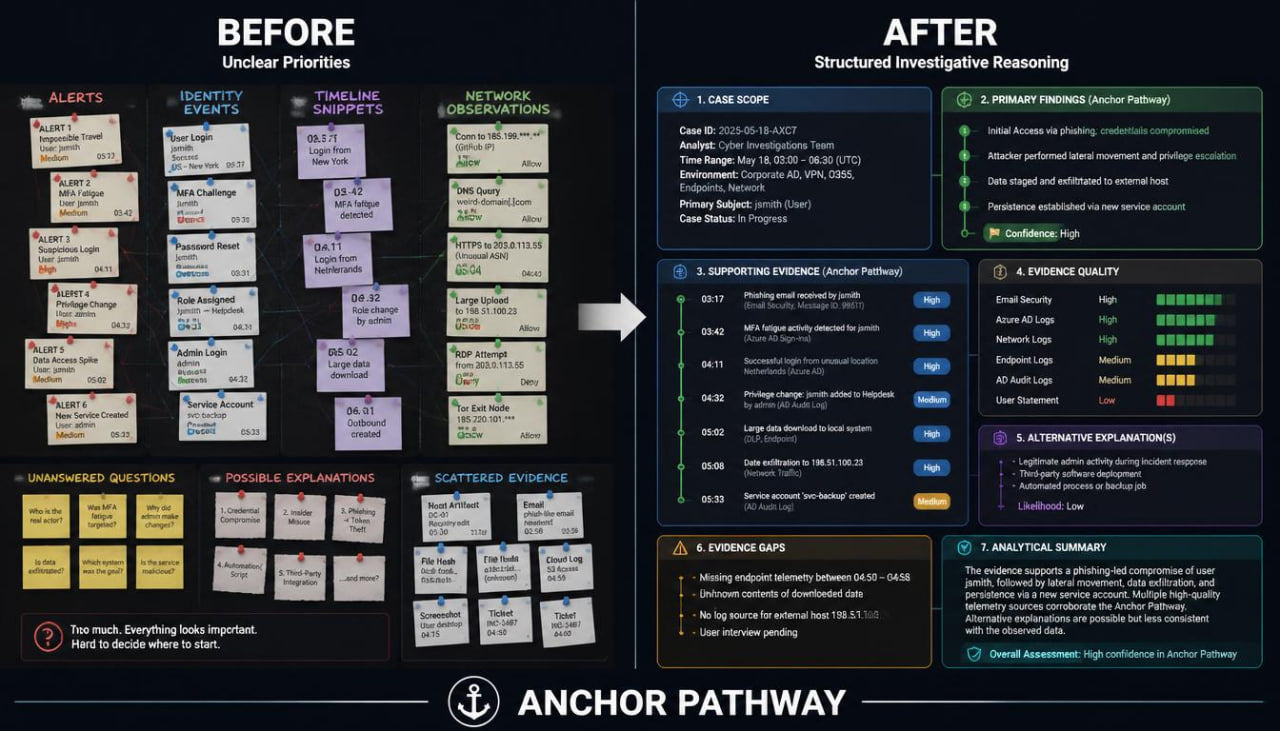 A comparison graphic titled BEFORE and AFTER with the brand name ANCHOR PATHWAY at the bottom.